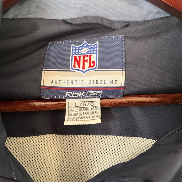 Mens Y2K Reebok NFL Seattle Seahawks 1/4 Zip Pullover Windbreaker Size Large - Picture 6 of 13